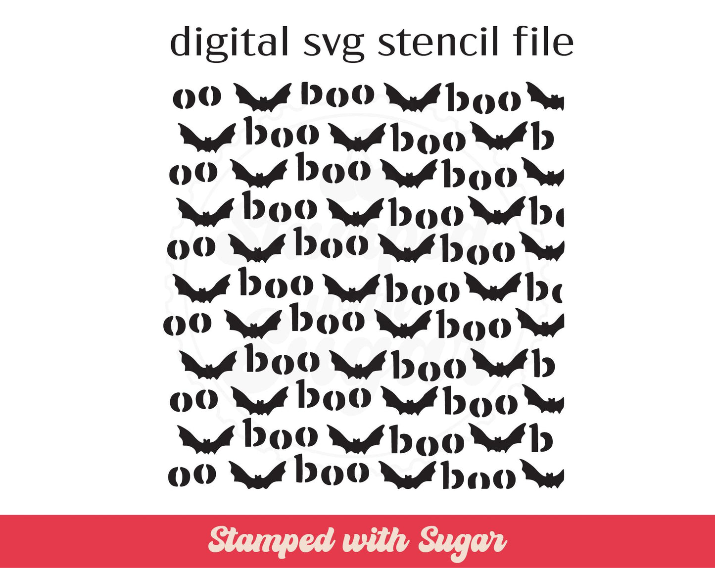 Archivo de plantilla SVG en minúsculas de Boo Bats