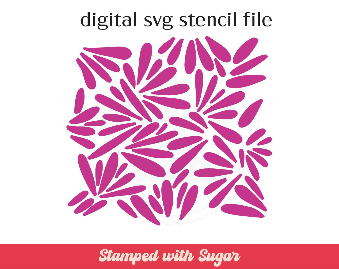 Archivo de plantilla SVG de Pétalos Abstractos
