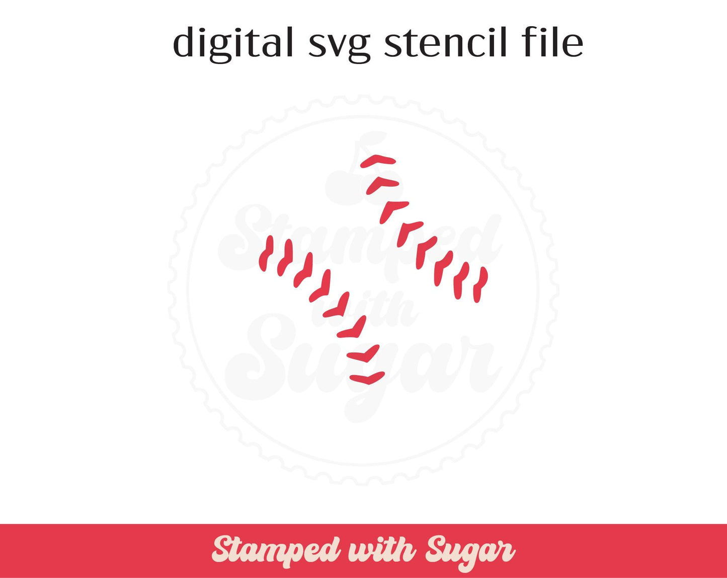 Archivo de plantilla SVG para costuras de béisbol