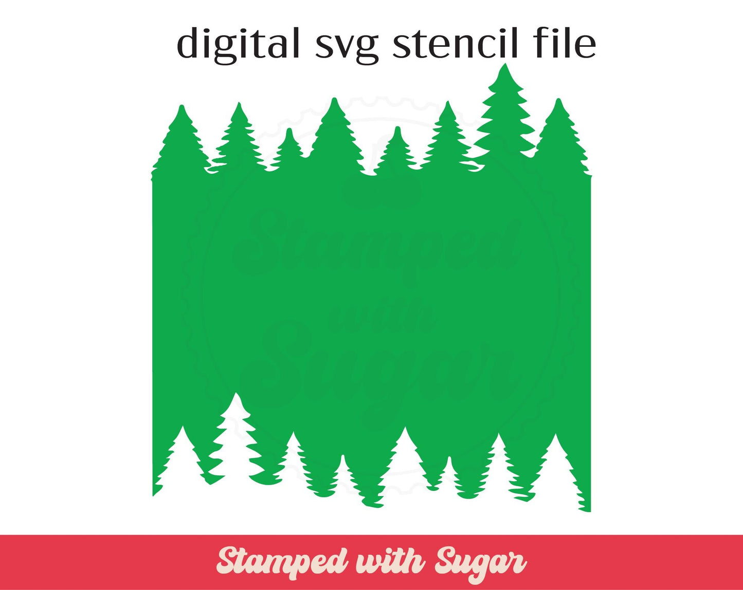 Archivo de plantilla SVG de árboles