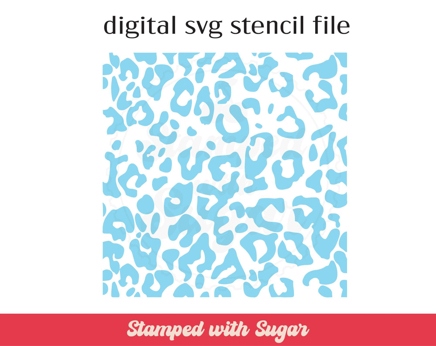 Archivo de plantilla SVG de leopardo