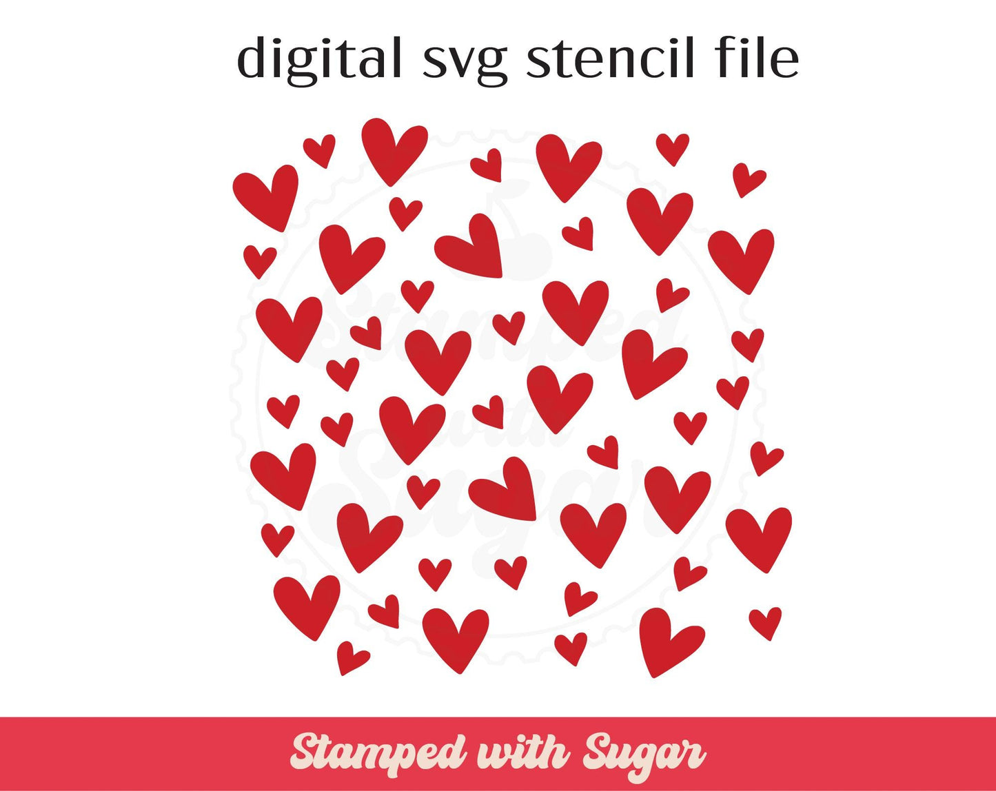 Archivo SVG de plantilla de fondo Corazones Divertidos