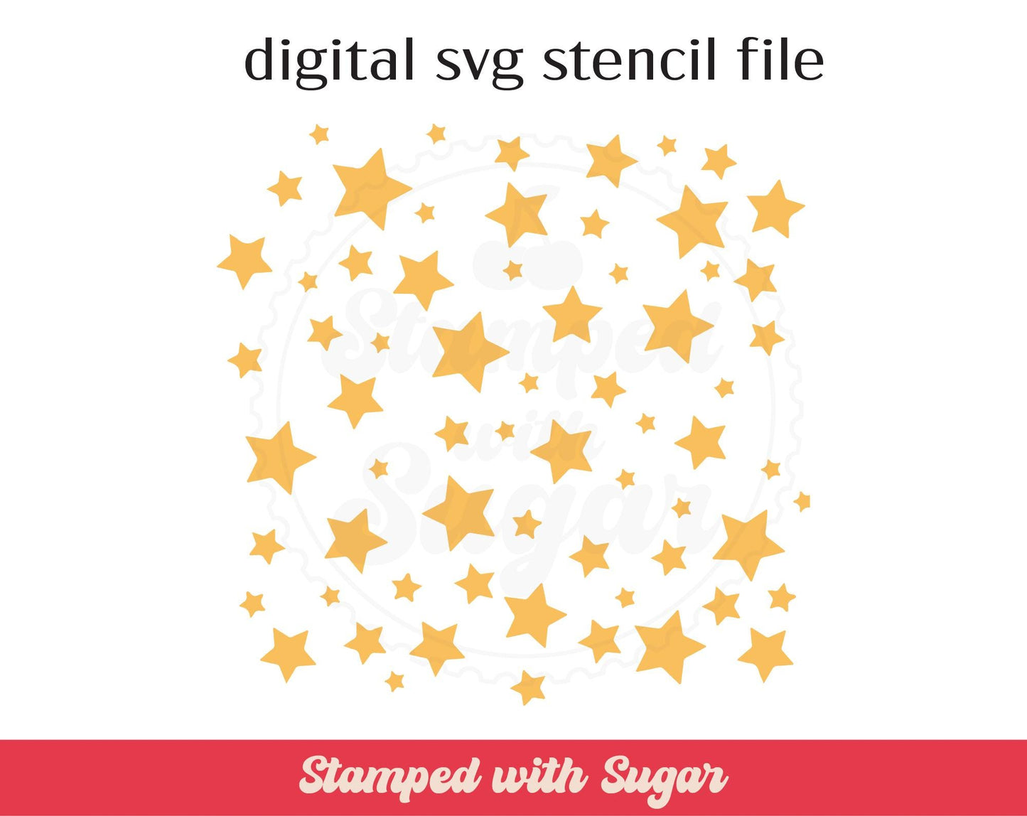Archivo de plantilla SVG de estrellas dispersas