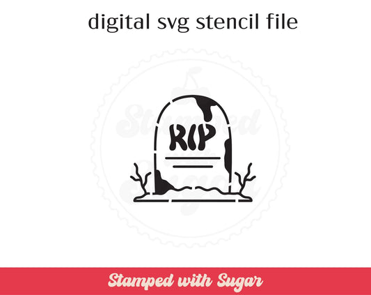 RIP Tumba PYO Archivo de plantilla SVG