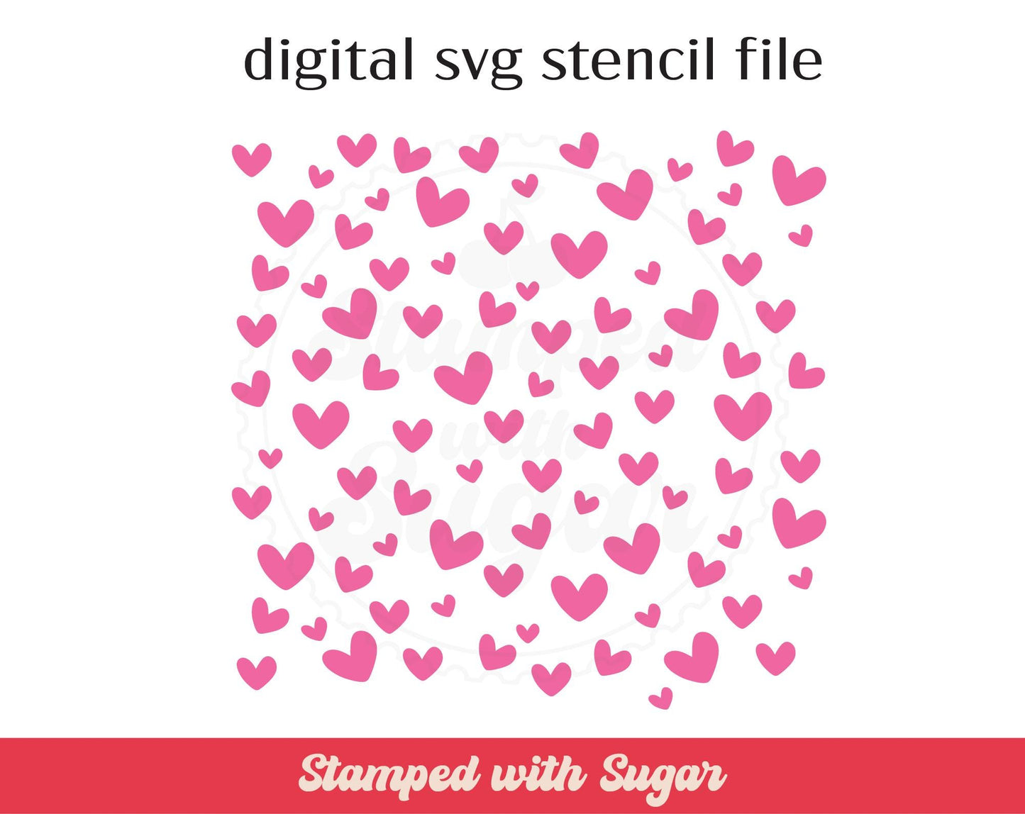 Archivo de plantilla SVG de corazón lindo disperso