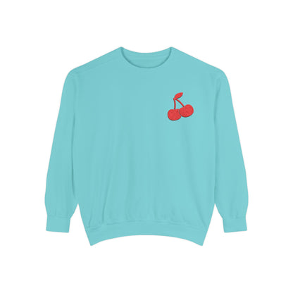 Cherry Embroidered Sweatshirt