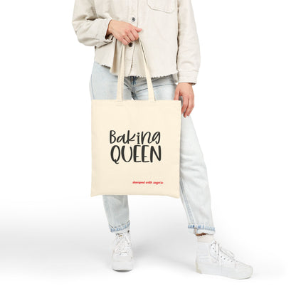 Baking Queen Canvas Tote Bag  Colorful