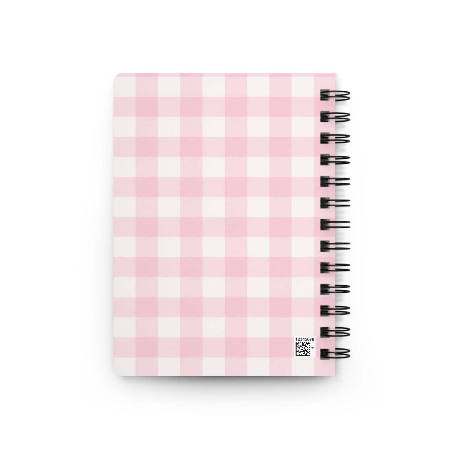 In My Cookie Baking Era Spiral Notebook Pink Gingham