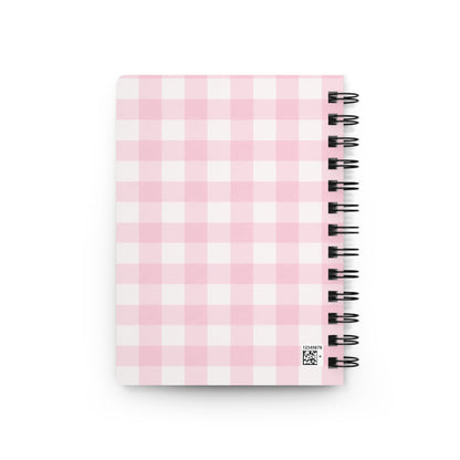 In My Cookie Baking Era Spiral Notebook Pink Gingham