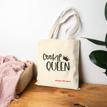 Cookie Queen Canvas Tote Bag  Colorful