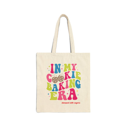 In My Cookie Baking Era Canvas Tote Bag  Colorful