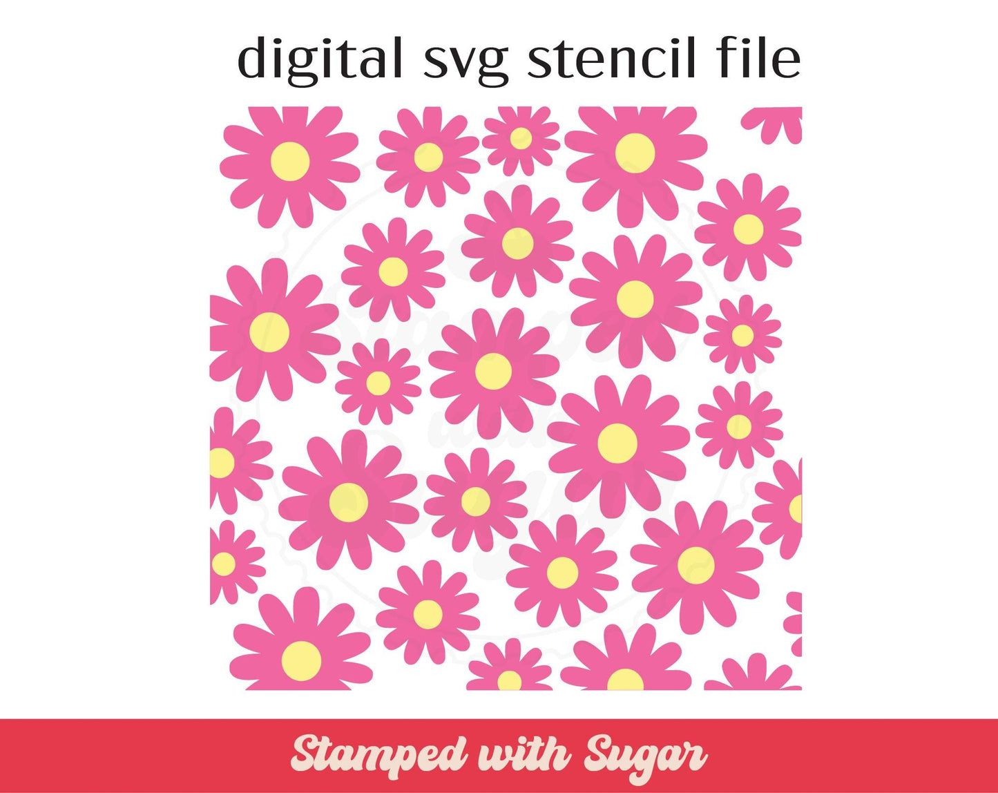 Archivo de plantilla SVG de 2 partes de Daisy
