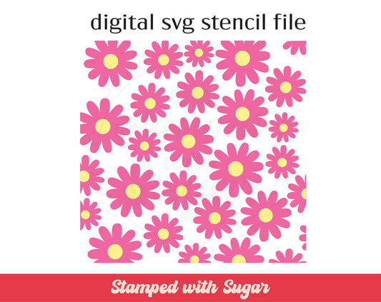 Archivo de plantilla SVG de 2 partes de Daisy