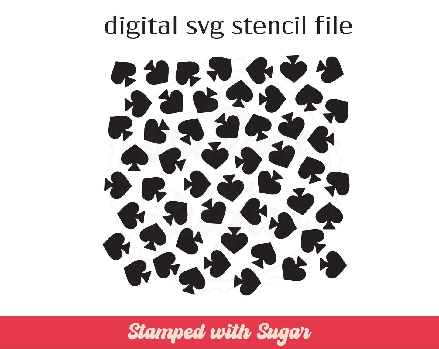 Archivo de plantilla SVG de Spade Scatter
