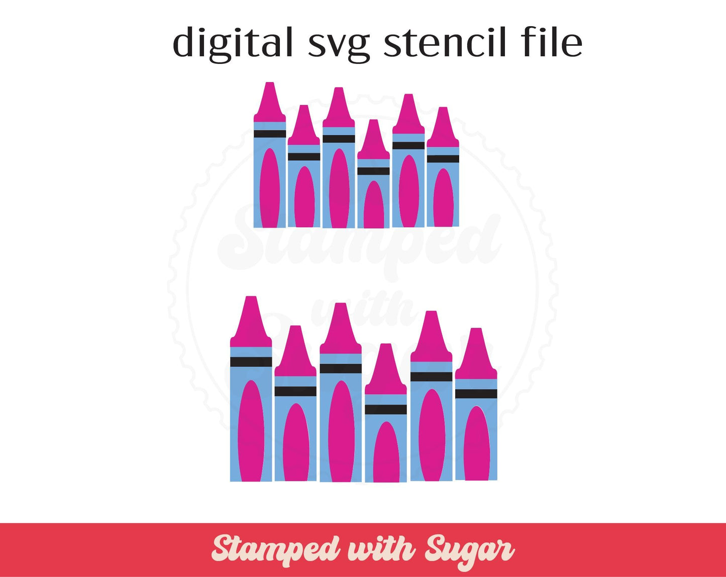 Archivo de plantilla SVG de 3pt para Crayon
