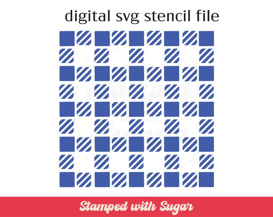 Archivo de esténcil SVG de fondo a cuadros