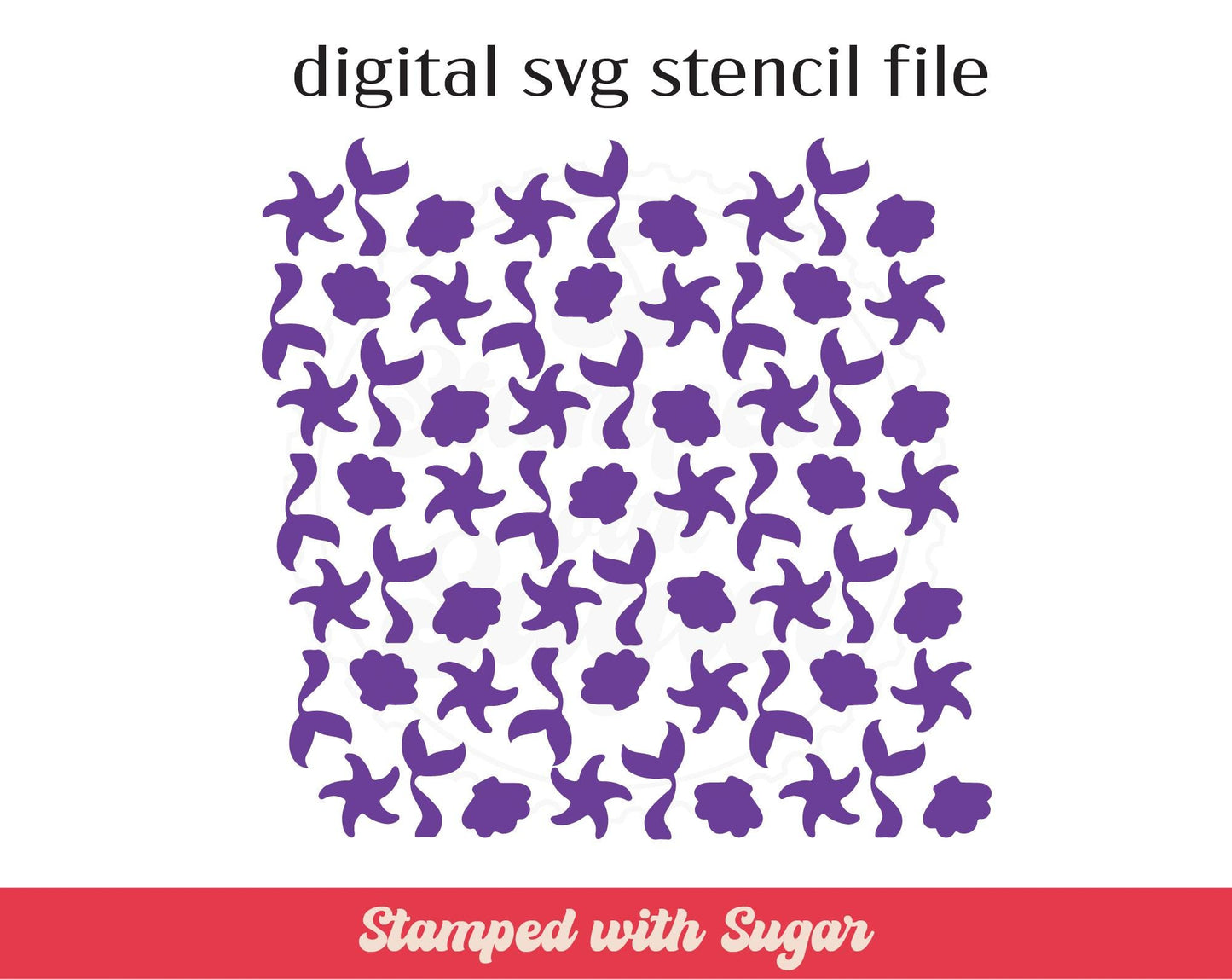 Archivo de plantilla SVG de dispersión de sirenas