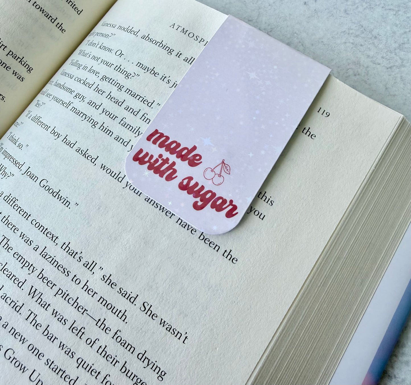 Made with Sugar Holographic Magnetic Bookmark