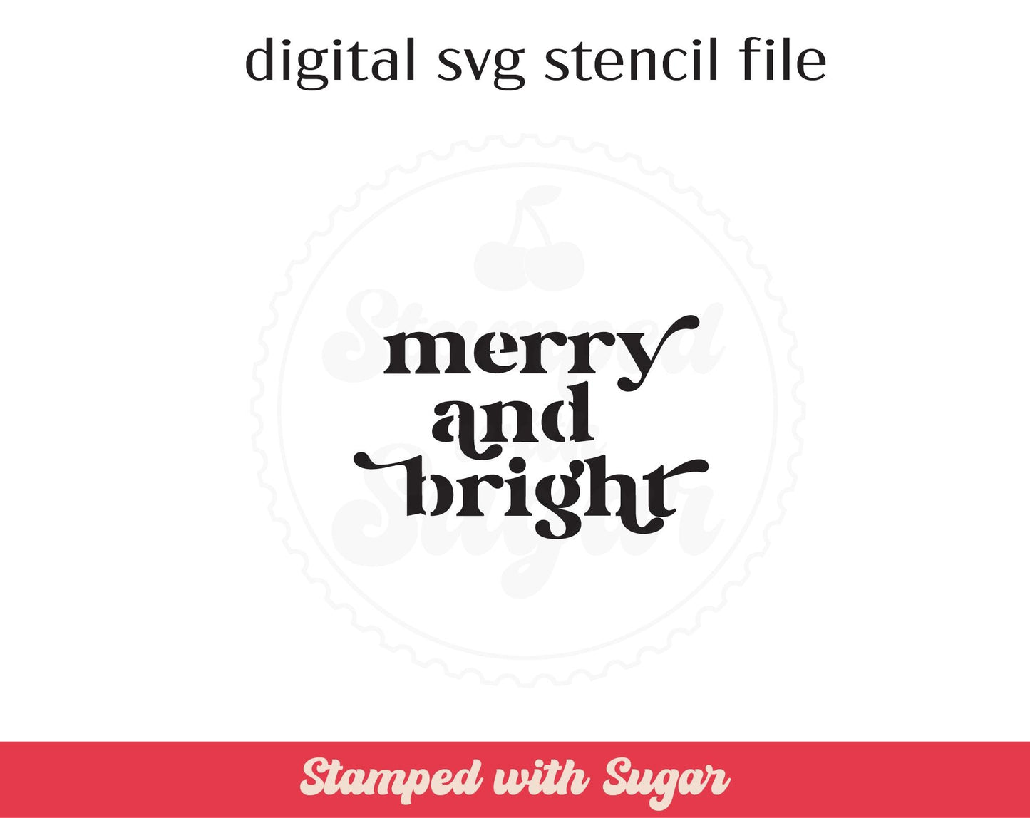 Feliz y Brillante Retro Archivo de Estarcido SVG