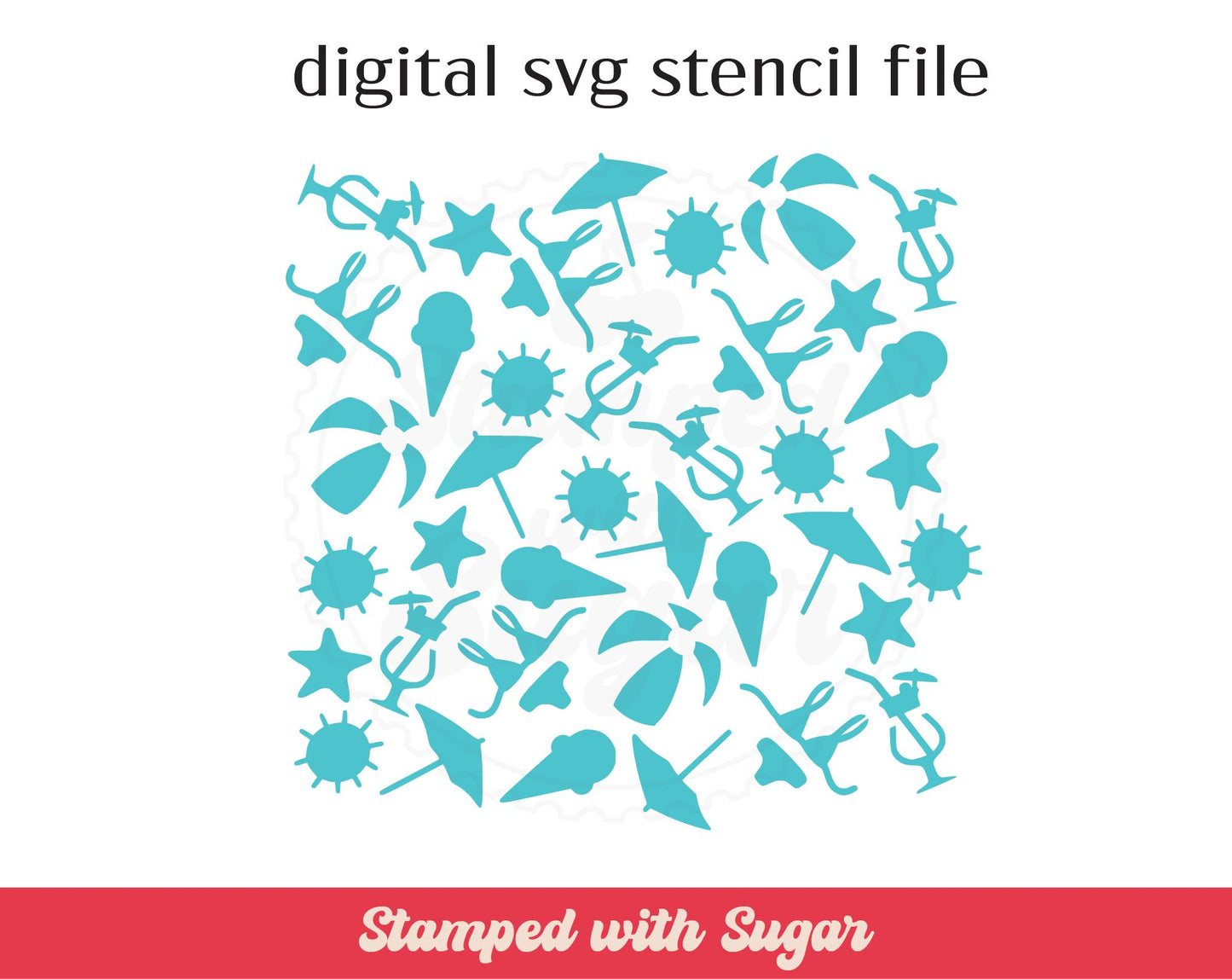 Archivo de plantilla SVG Ondas de playa