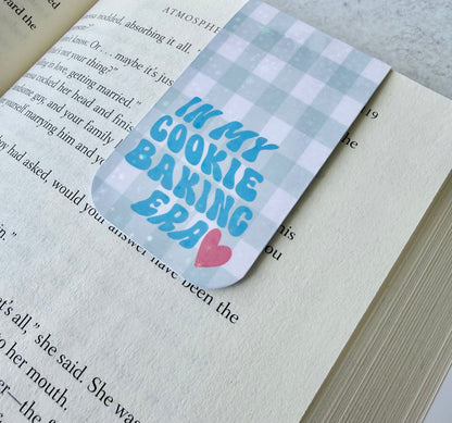 In my Cookie Baking Era Blue Holographic Magnetic Bookmark