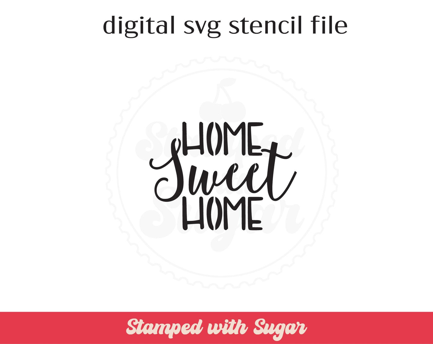 Archivo de plantilla SVG "Hogar dulce hogar"