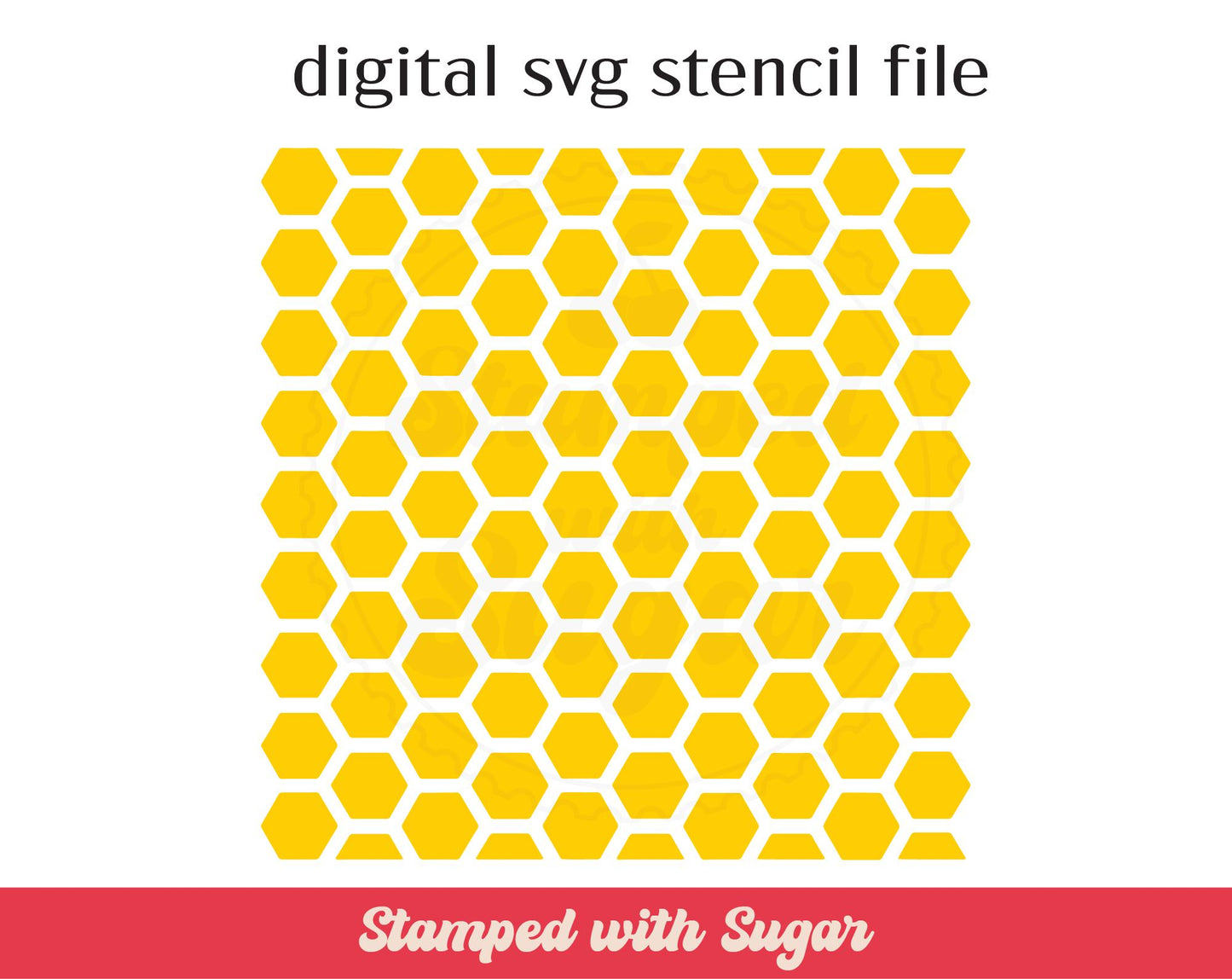 Panal de abejas | Archivo SVG | Plantilla de galletas | Fondo | Archivo digital