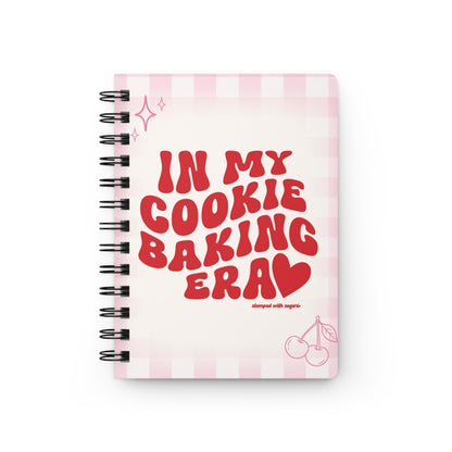 In My Cookie Baking Era Spiral Notebook Pink Gingham