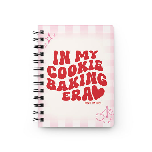 In My Cookie Baking Era Spiral Notebook Pink Gingham
