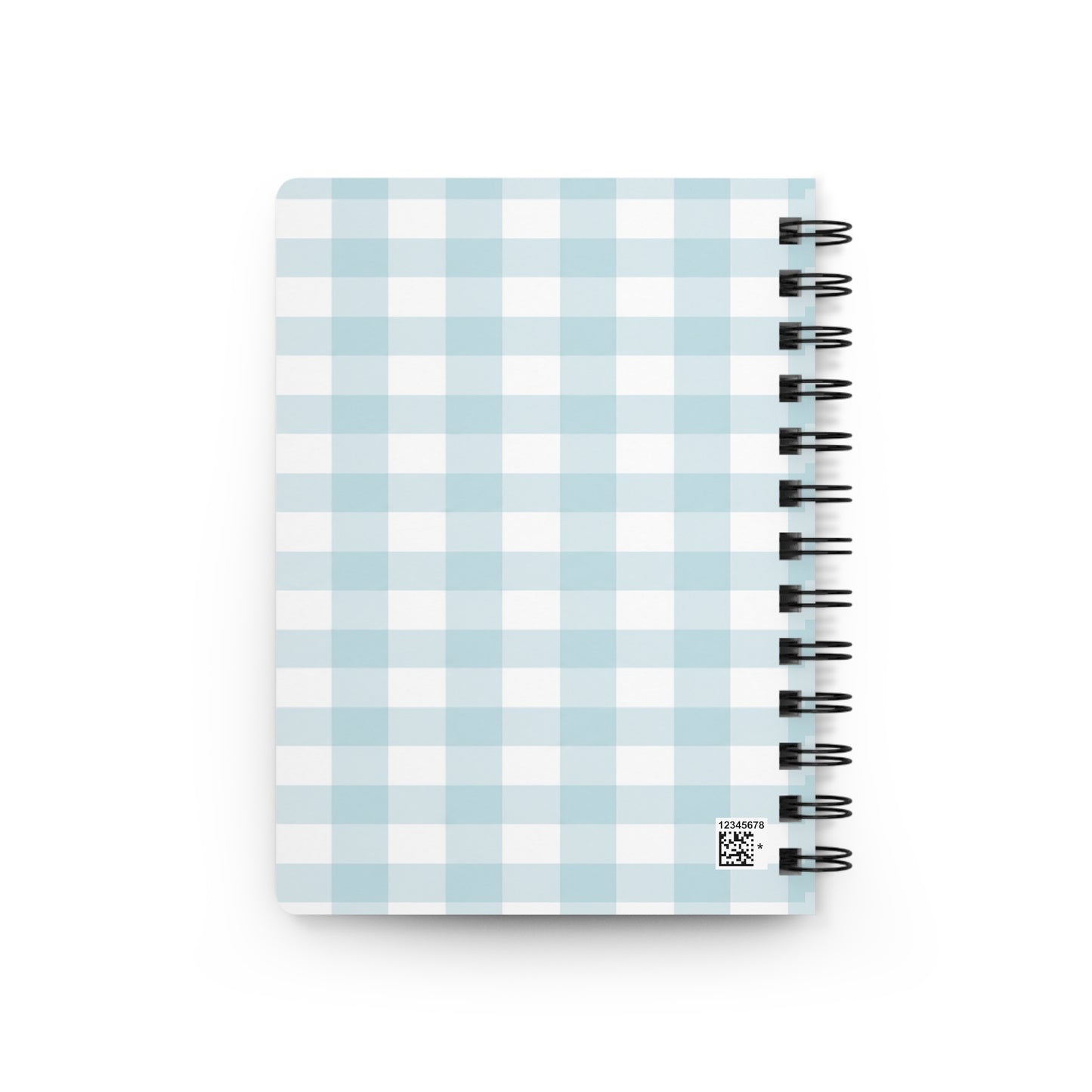 In My Cookie Baking Era Spiral Notebook Blue Gingham