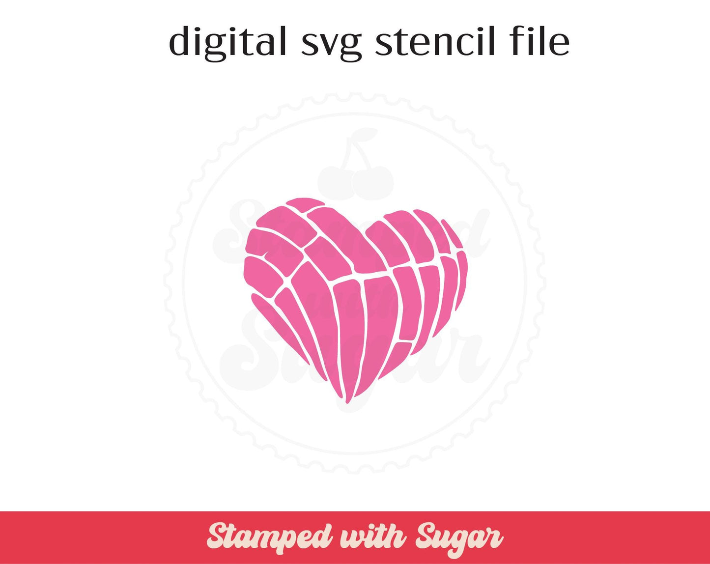 Archivo de plantilla SVG Concha de corazón