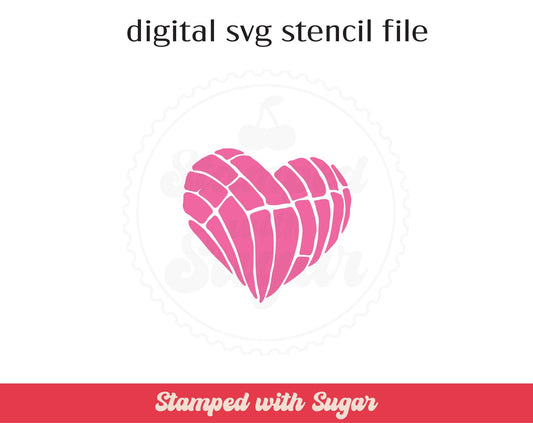 Archivo de plantilla SVG Concha de corazón