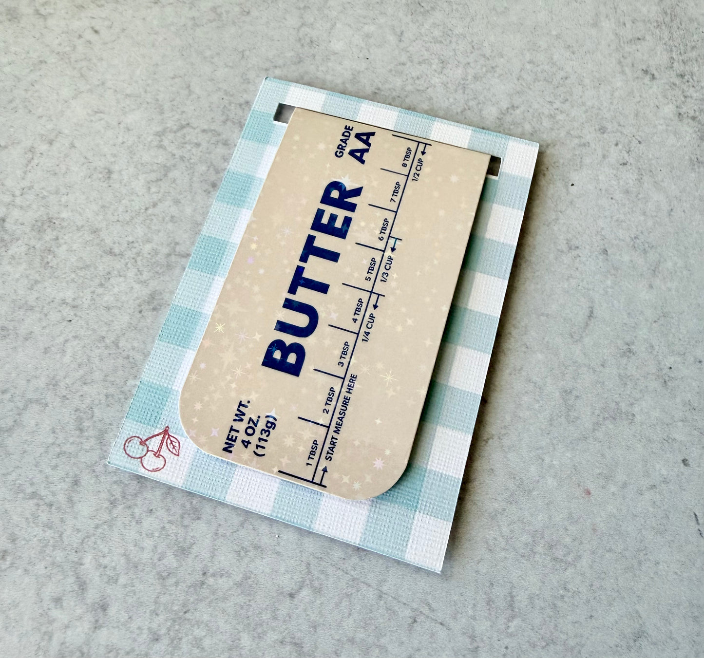 Butter Holographic Magnetic Bookmark