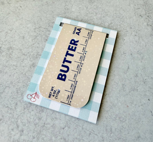 Butter Holographic Magnetic Bookmark