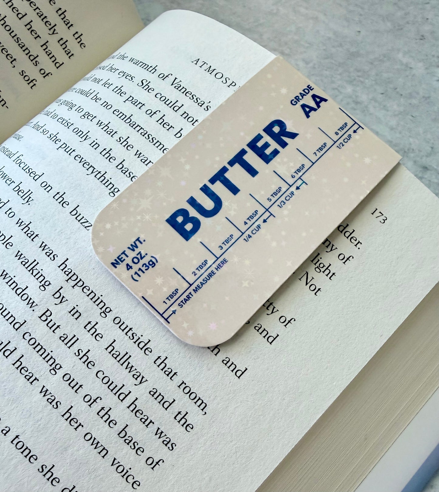 Butter Holographic Magnetic Bookmark