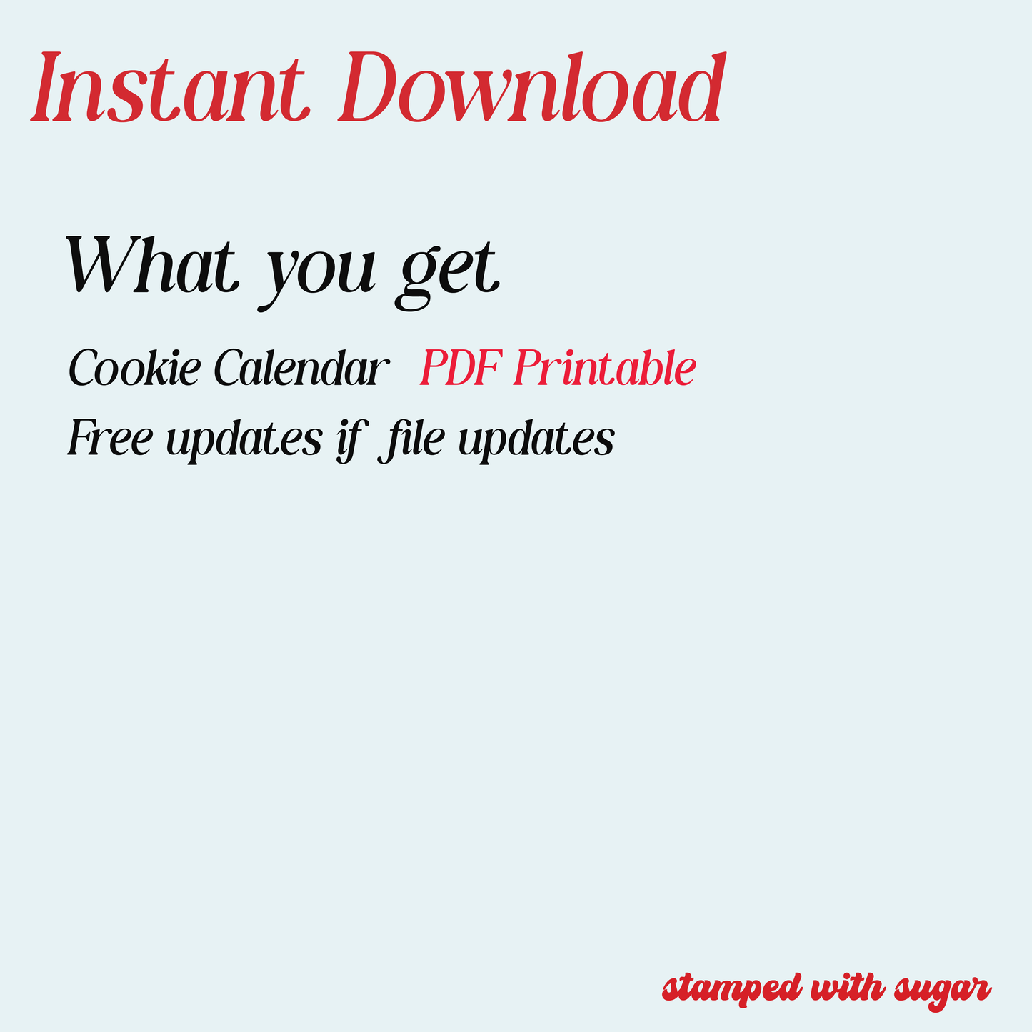The Cookie Calendar 2027 Printable | Cookie Business Planner PDF