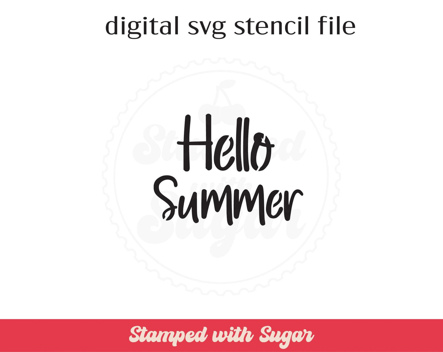 Archivo de plantilla SVG Hola Verano