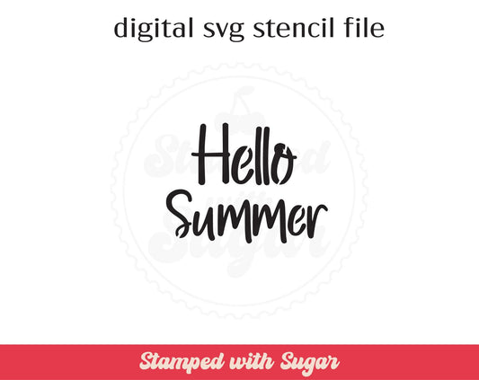 Archivo de plantilla SVG Hola Verano