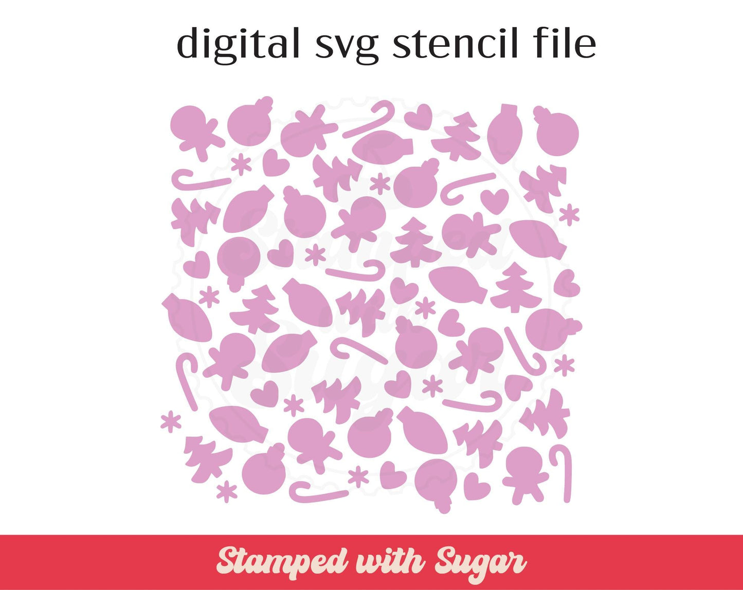 Archivo de estarcido SVG de alegría navideña