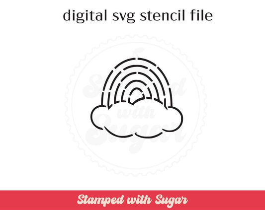 Archivo de esténcil SVG PYO de arcoíris
