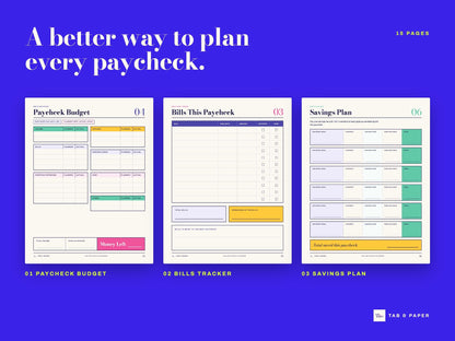 Paycheck Planner PDF Printable