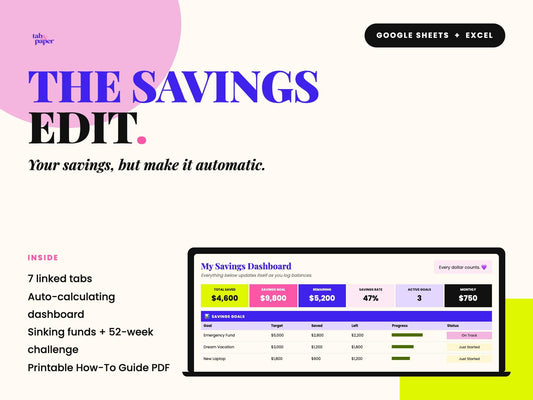 The Savings Edit