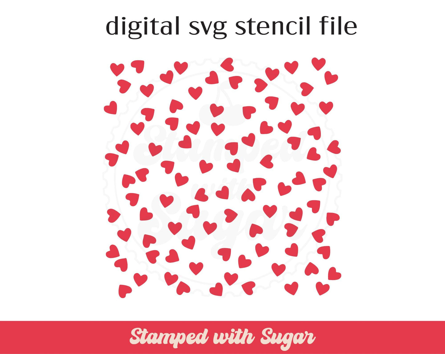 Archivo de Plantilla SVG de Confeti de Corazones