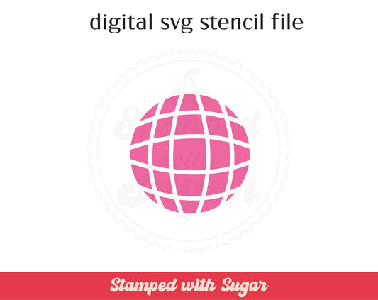 Archivo de plantilla SVG de bola de discoteca