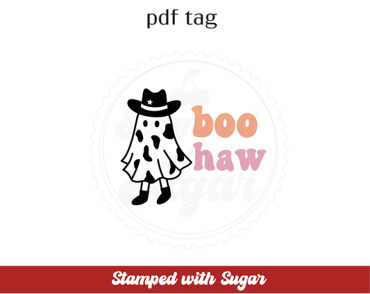 Etiqueta de PDF de Boo Haw Circle