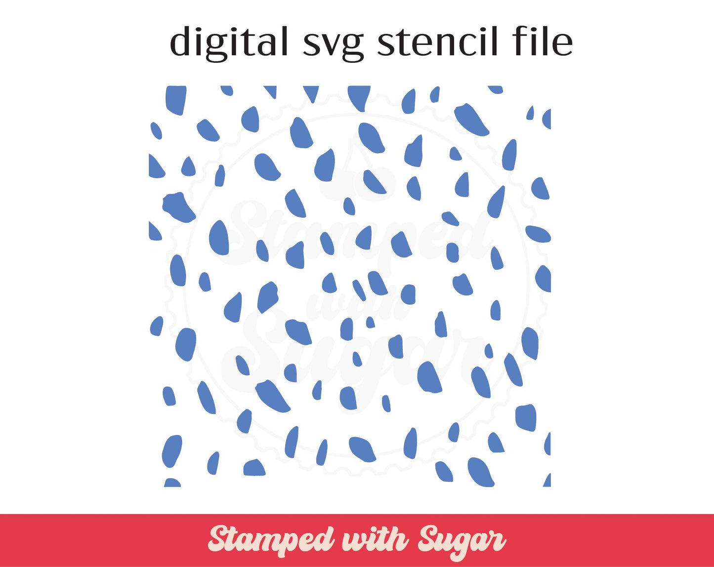 Archivo de plantilla SVG con estampado dálmata