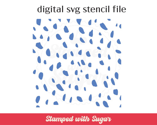Archivo de plantilla SVG con estampado dálmata