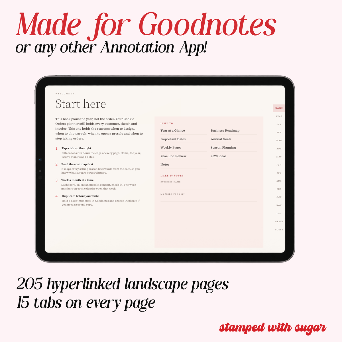 The Cookie Calendar 2027 Bundle | Digital & Printable Cookie Business Planner