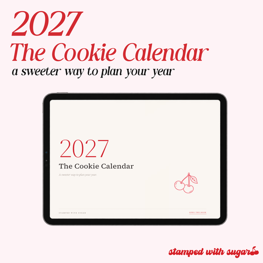 The Cookie Calendar 2027 | Digital Cookie Business Planner for iPad