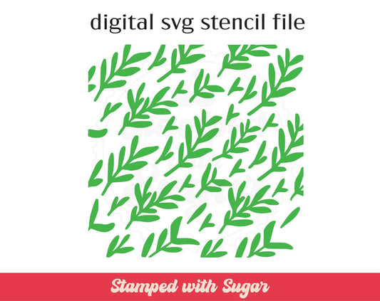 Archivo de plantilla SVG de hojas